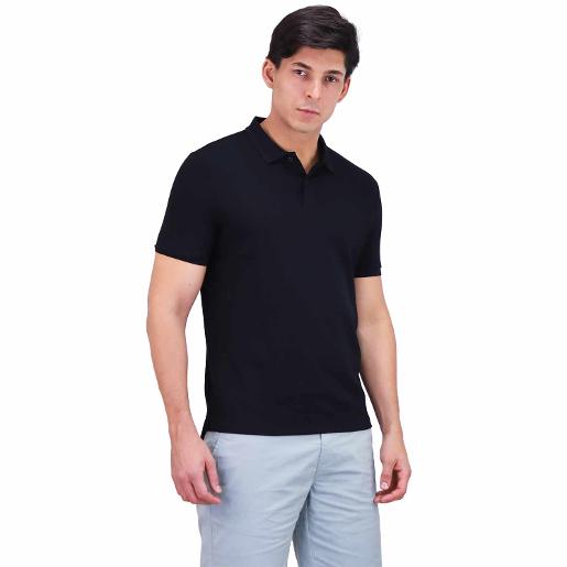 Men's Waffle Embroidery  Solid Polo