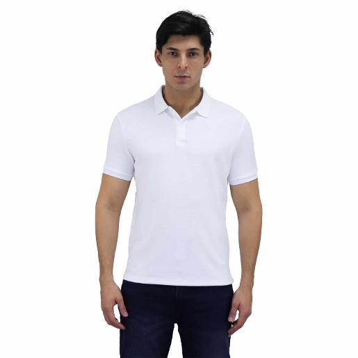 Men's Waffle Embroidery  Solid Polo