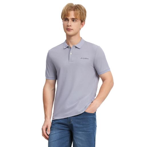Men's Tapered Fit Knit Pique Solid Polo Men's Tapered Fit Knit Pique Solid Polo