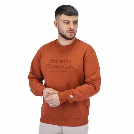 Men's Classic French Terry Crew Neck Sweat Shirt