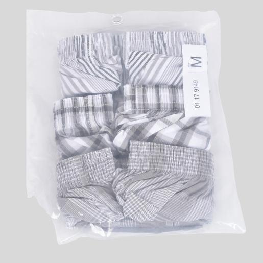 Plaid Contrast Boxers (3-packs)