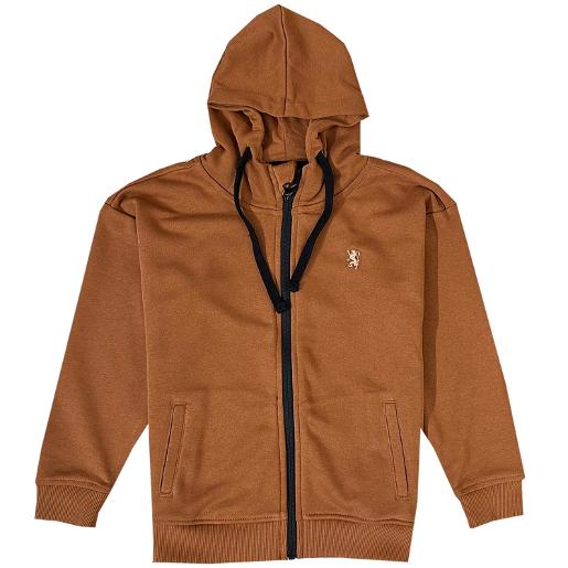 Junior French Terry  Lion Embroidery Knit Jacket Junior French Terry  Lion Embroidery Knit Jacket
