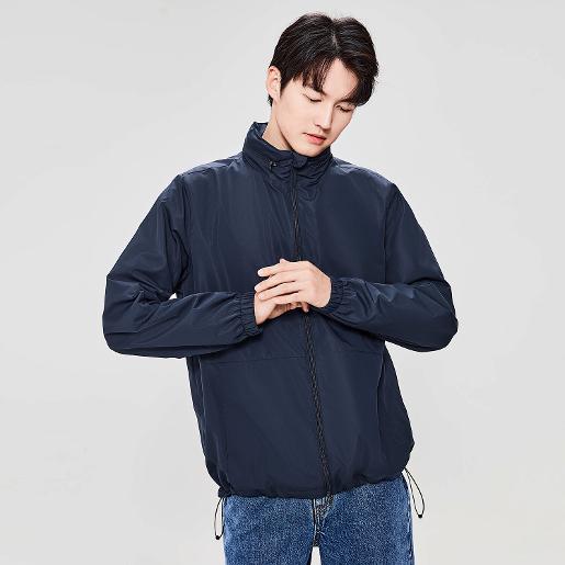 Men's Polyester Plain Weave Full Opening Full Regular  Zip Windbreaker Men's Polyester Plain Weave Full Opening Full Regular  Zip Windbreaker