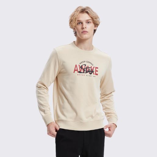 Men's French Terry Crew Neck Printed Sweat Shirt