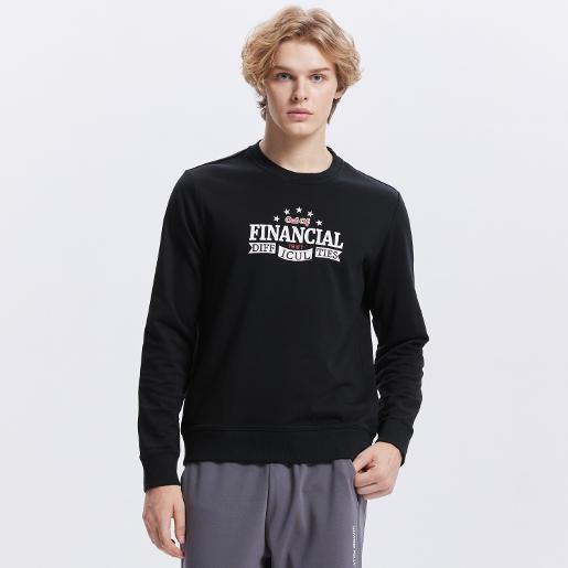 Men's French Terry Crew Neck Long Sleeve Regular Sweatshirt Men's French Terry Crew Neck Long Sleeve Regular Sweatshirt