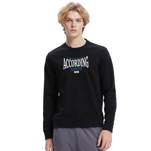 Men's French Terry Crew Neck Long Sleeve Regular Sweatshirt Men's French Terry Crew Neck Long Sleeve Regular Sweatshirt